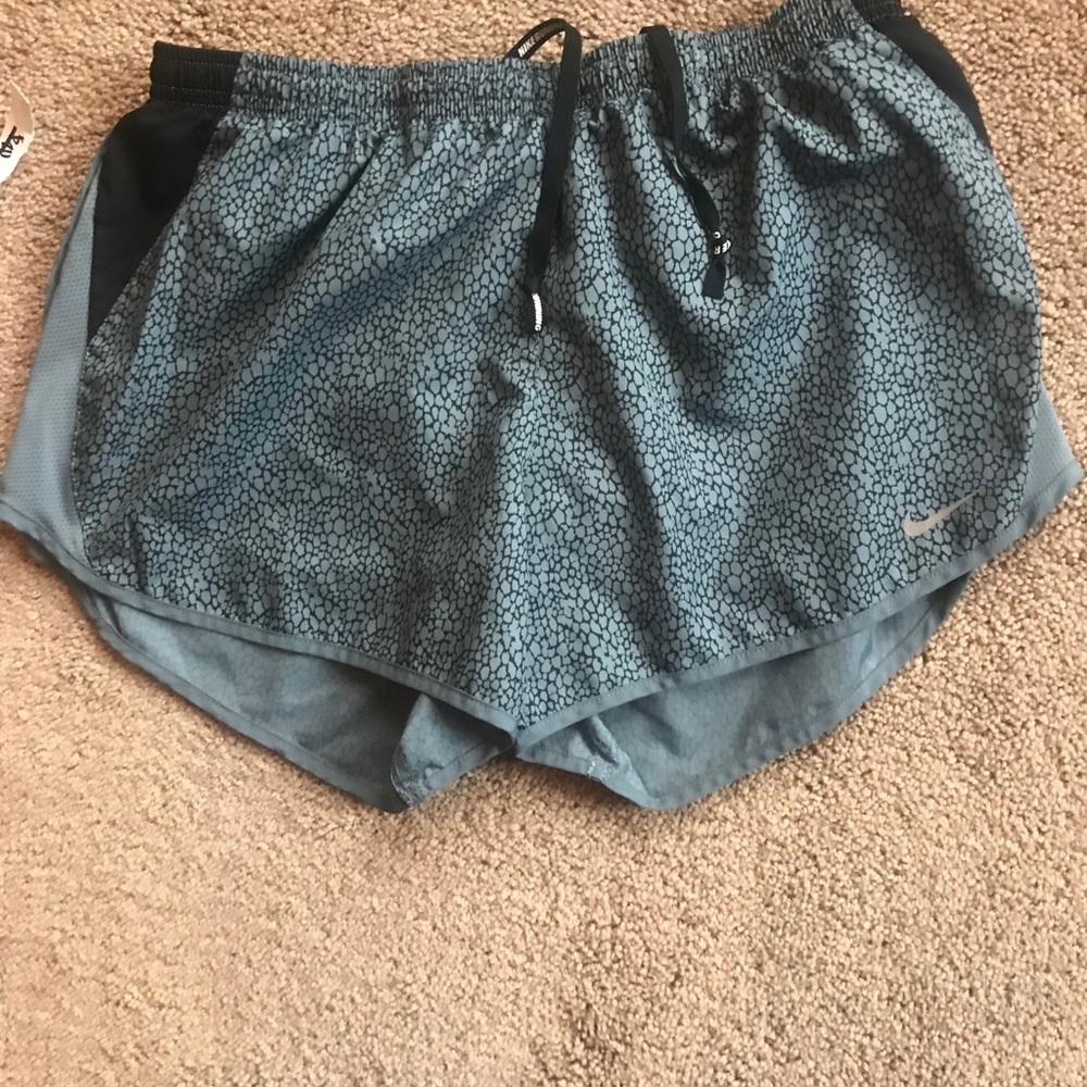 Grey and black animal print Nike shorts